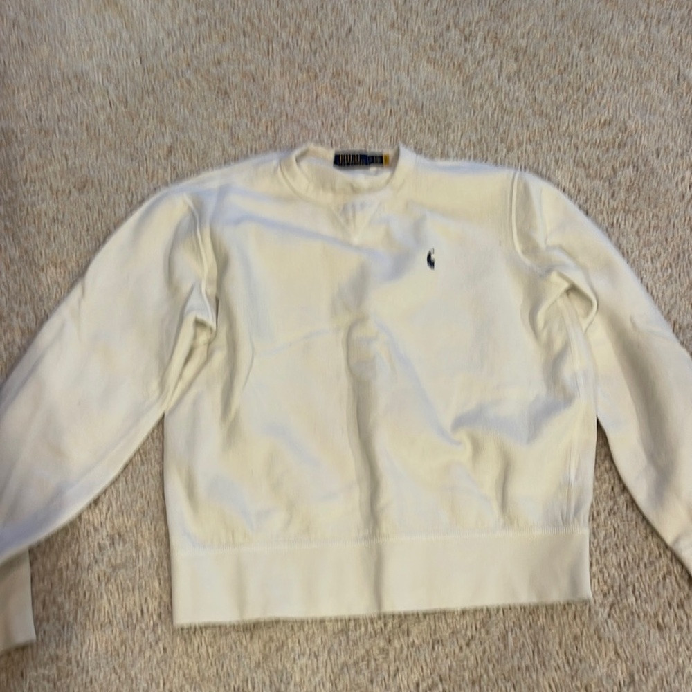 The Ralph Lauren Fleece Sweatshirt Men’s Size M White